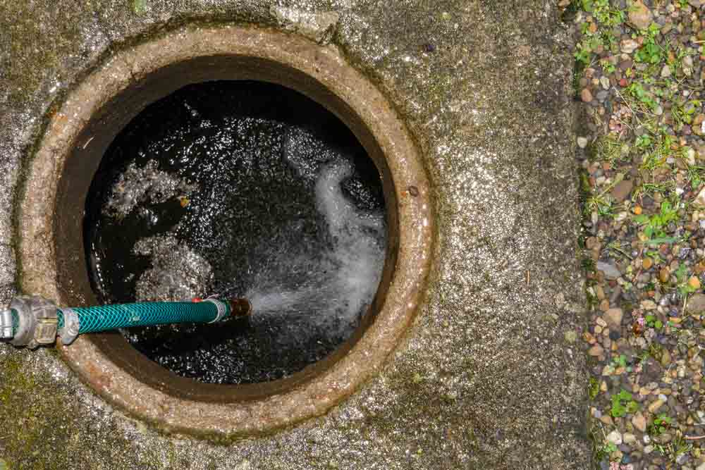hydro jetting water stream