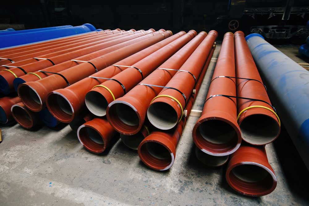 orangeburg, clay, and cast iron pipes