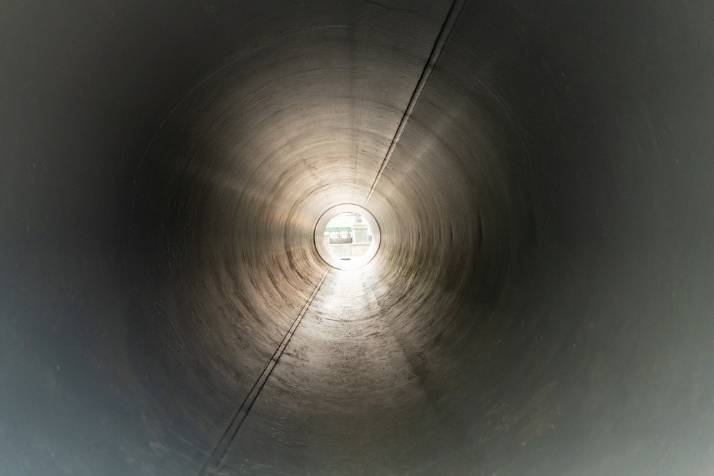 sewer line interior
