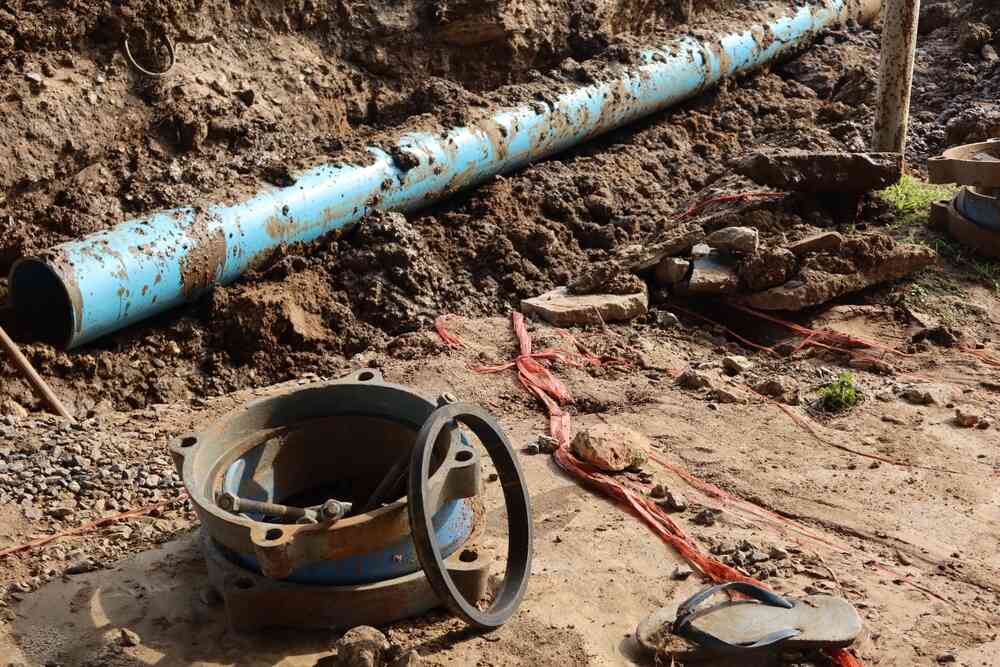 underground pipe replacement and excavation