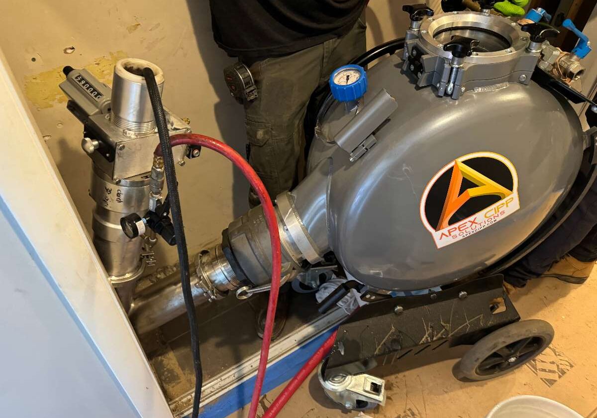 CIPP Installation Equipment in a Tight Space CIPP Installation Equipment in a Tight Space