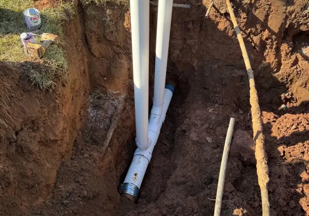 Partial sewer pipe repair