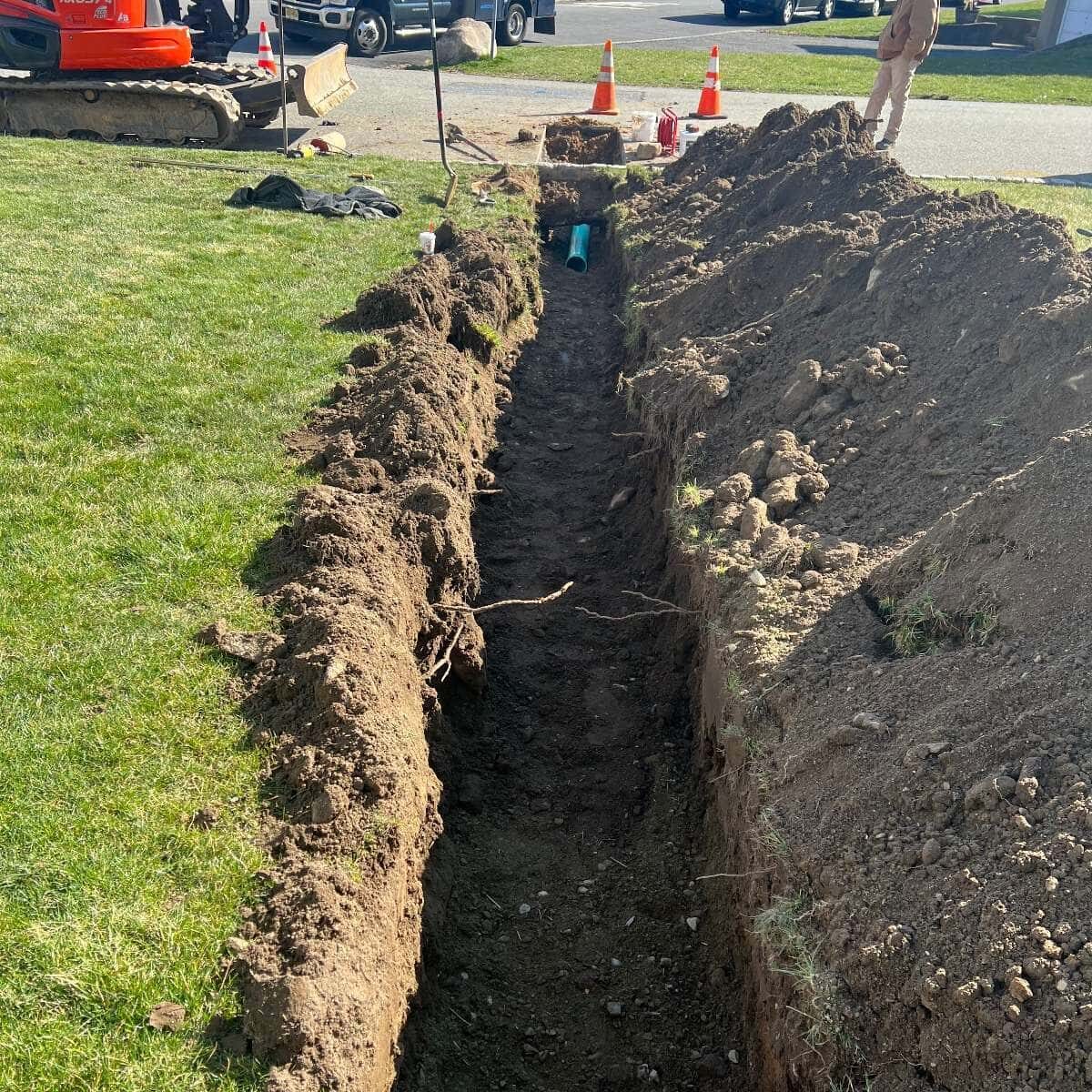 Trenching for New Pipe Installation Trenching for New Pipe Installation